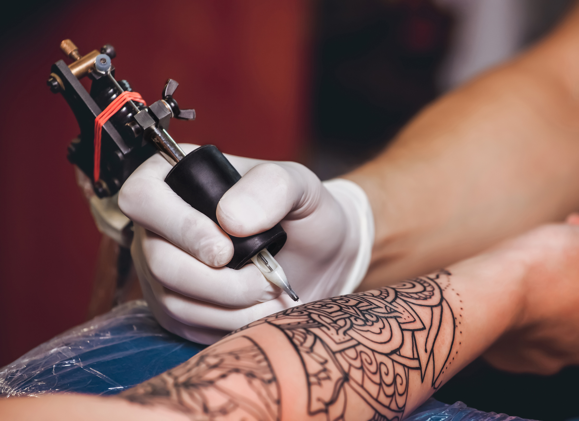 Процесс нанесения Татуировки